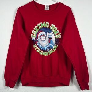 🎄Vintage ESKIMO JOE’S Stillwater,OK Christmas Graphic CREWNECK Sweatshirt - EUC